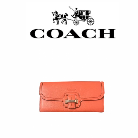 Coach Accessories - Coach Coral Bifold Leather Wallet